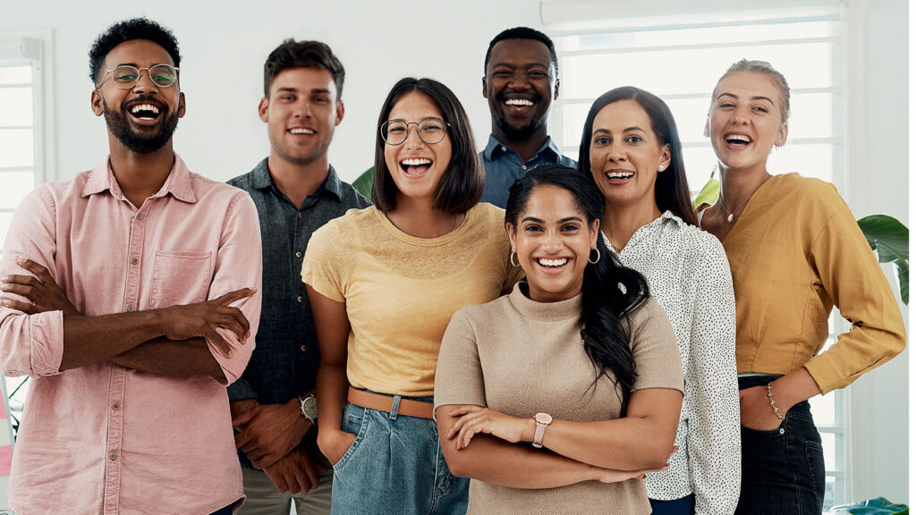 Young diverse group of co-workers